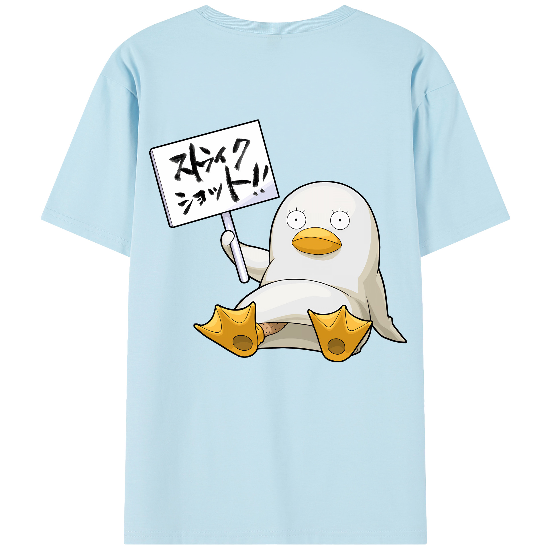 （画像用） ぎんたま 坂田銀時（さかたぎんとき） 神楽 志村新八（しむら しんぱち） GINTAMA Sakata Gintoki Kagura Shimura Shinpachi 綿100％半袖Tシャツ（背面プリント）